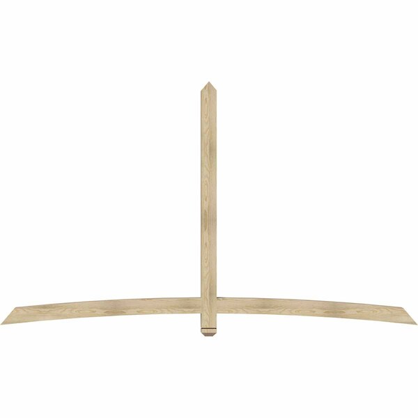 Ekena Millwork Bellingham Rough Sawn Timber Gable Bracket, Douglas Fir, 108"W x 63"H x 4"D x 4"F, 14/12 Pitch GBW108X63X0404BEL00RDF - main